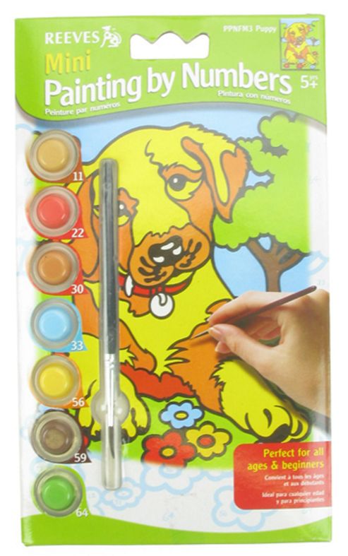 Image of Mini Paint By Numbers - Puppy