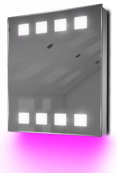 Image of Ambient Audio Bathroom Cabinet With Bluetooth, Shaver Socket & Sensor K128paud