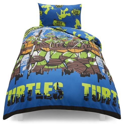 Image of Teenage Mutant Ninja Turtles City Single Duvet Set Tesco Exclusive