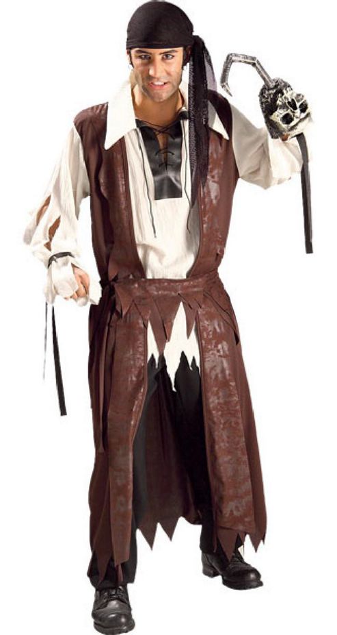 Image of Caribbean Pirate - Adult Costume Size: 38-42
