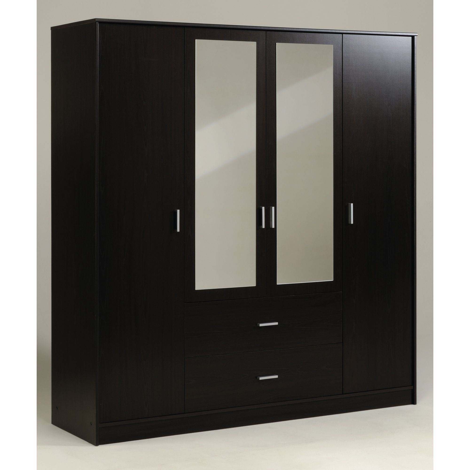 Parisot Initial Four Door Wardrobe - Wenge at Tesco Direct