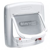 Staywell Cat Door Magnetic White 400EFS