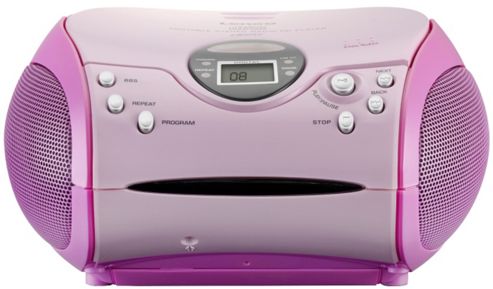 Image of Lenco Scd24 Portable Cd/radio Stereo System (pink)