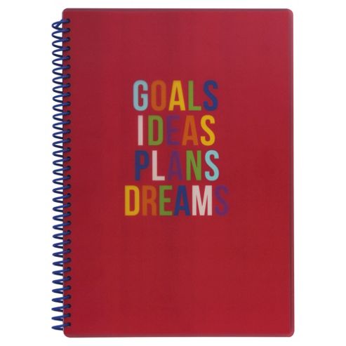 Image of Goals Ideas Plans A4 Notebook