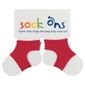Sock Ons Brights Red 6-12 month