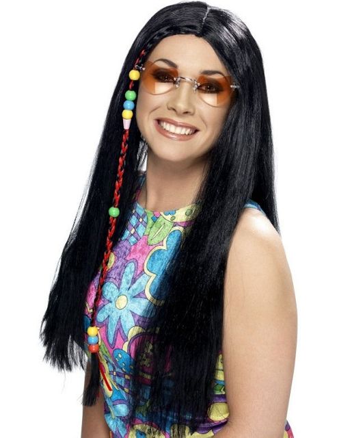 Image of Hippie Black Wig