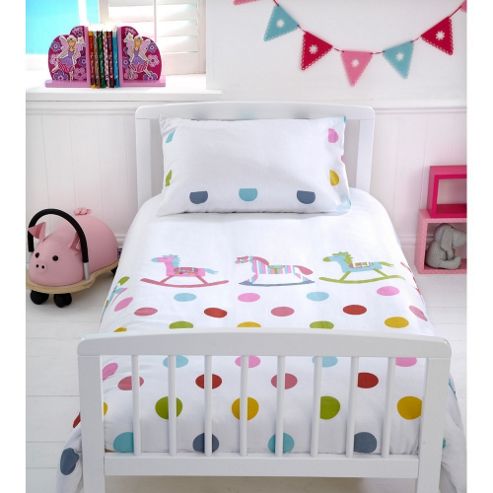 Image of Baroo Cot Bed Duvet Cover & Pillowcase Set (rocks & Spots)