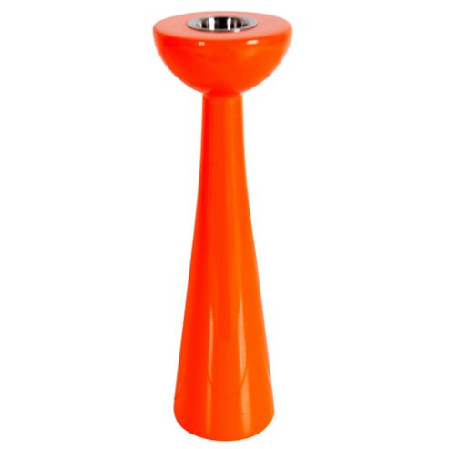 Image of Cosmos Wood Candlestick Orange