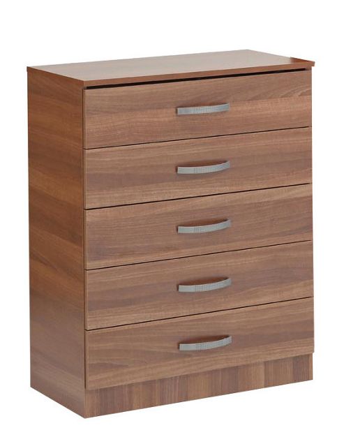 Image of Ideal Furniture Budget Three Drawer Bedside Table - Beech