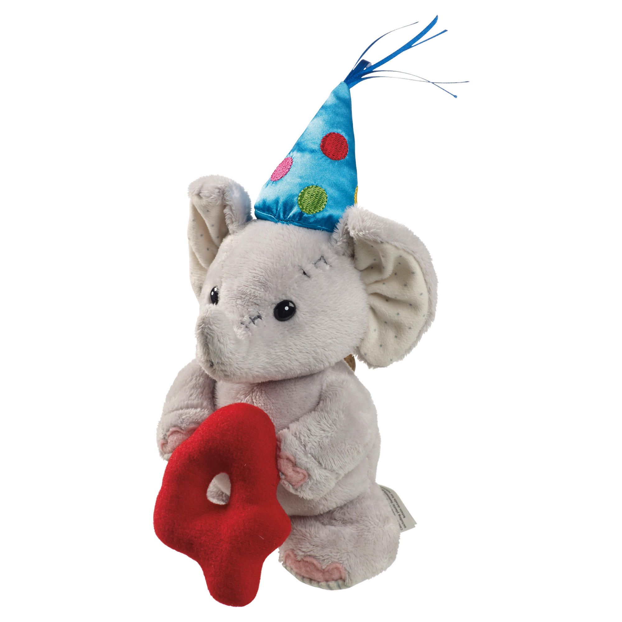 4th Birthday Elephant Soft Toy