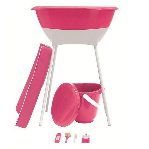 Image of Luma 7 Piece Baby Bath Set Magenta Pink