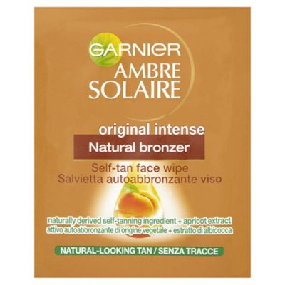 Garnier Ambre Solaire No Streaks Bronzer S/Tan Face Wipes