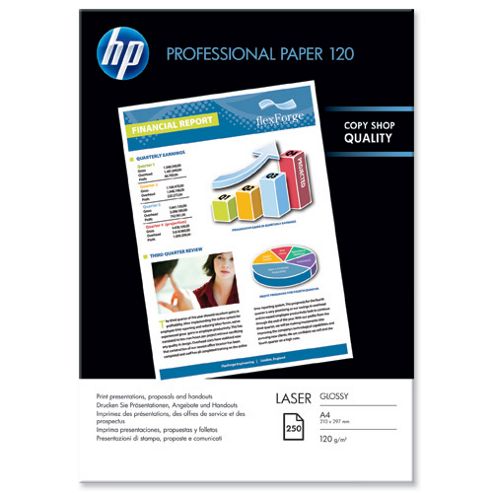 Image of Hewlett Packard [hp] Professional Laser Paper Glossy A4 Ref Cg964a [250 Sheets]