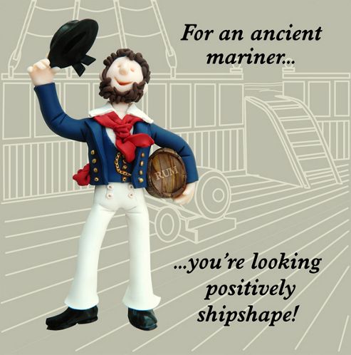 Image of Holy Mackerel Ancient Mariner Greetings Card