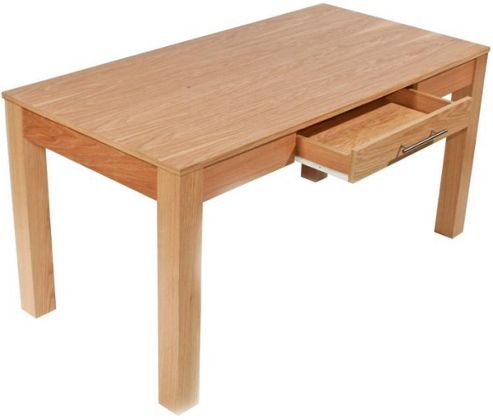 Image of Alphason Oakwood 1500 Oak Rectangular Desk