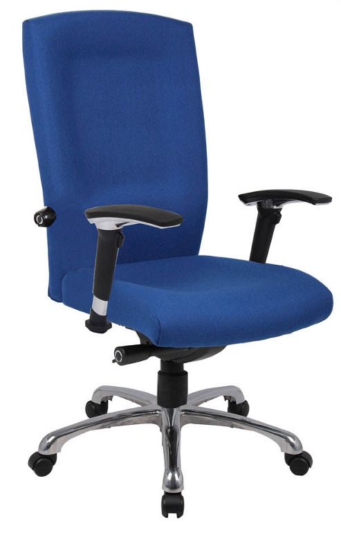 Image of Ergonomics 4 Work Wave High Back Fabric Task Chair - Blue