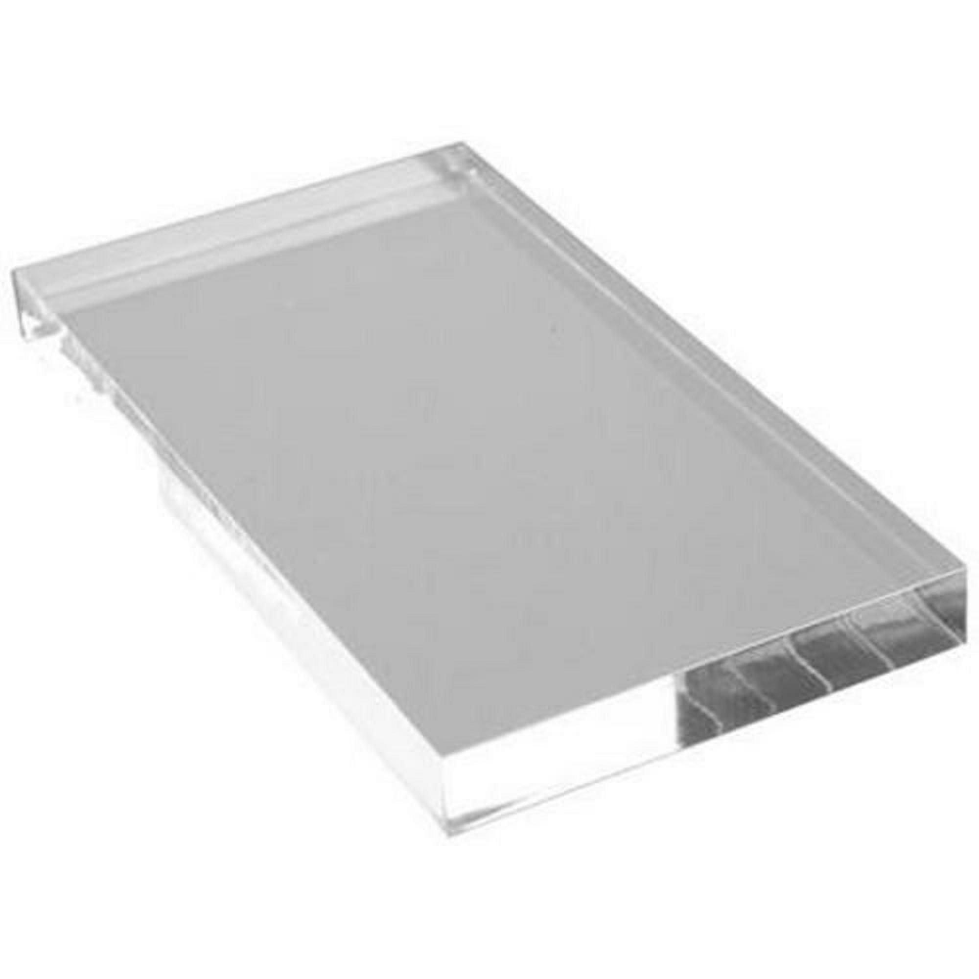 Clear Acrylic Stamp Block 58mm x 102mm x 10mm deep