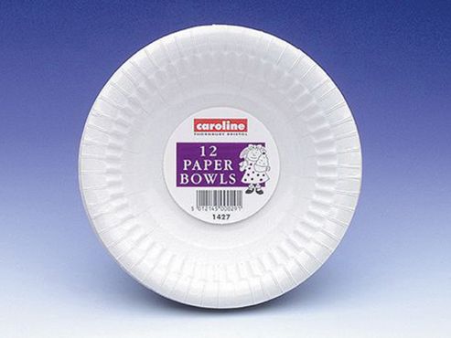 Image of Caroline 1427 Paper Bowls White 225ml X12