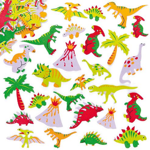 Image of Dinosaur Foam Craft Stickers (pack Of 102)