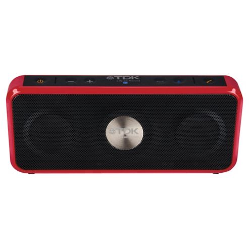 Image of Tdk Trek A26 Splashproof Bluetooth Stereo Speaker Red