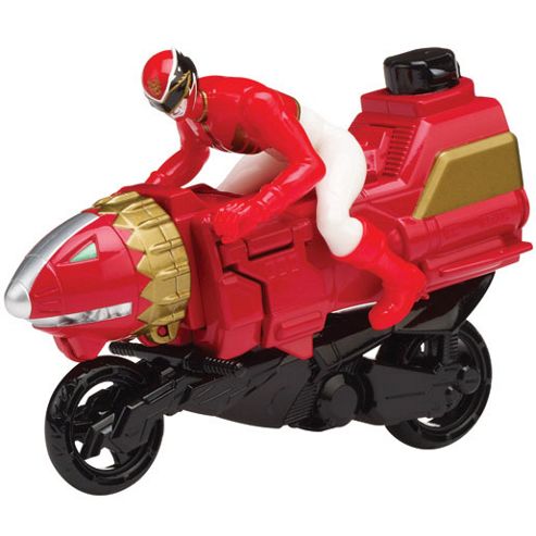 Image of Power Rangers Megaforce Sky Lion Zord Cycle With Red Ranger