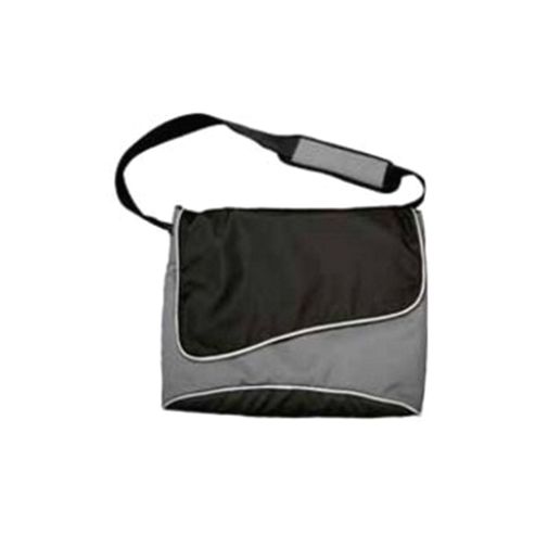 Image of Monolith Stylish Nylon Messenger Bag Black And Grey 2386