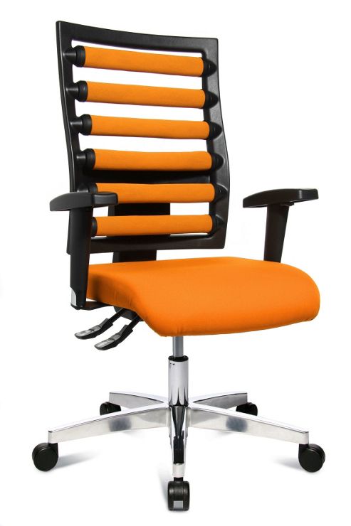 Image of Topstar Workout Swivel Chair In Orange