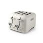 DeLonghi CT04E Argento 4 Slice Toaster in Cream
