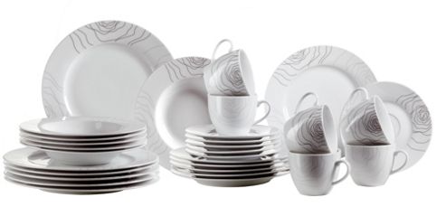 Image of Domestic By Maser Elisso 30 Piece Porcelain Dinnerware Set
