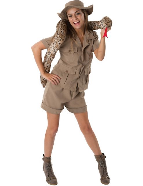 Image of Adult Safari Lady Fancy Dress Costume Medium