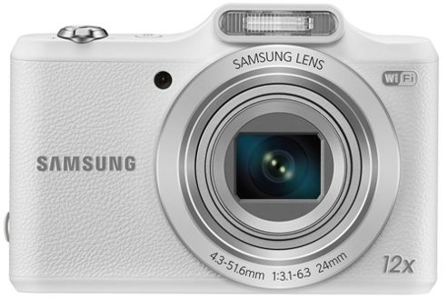 Image of Samsung Wb50f Smart Camera White 16.2mp 12xzoom 3.0lcd 720phd 24mm Microsd Wifi