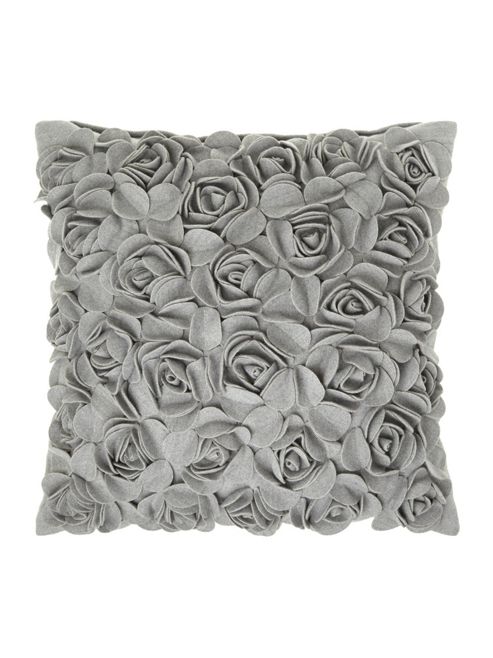 Image of Linea Light Grey Rose Felt Cushion