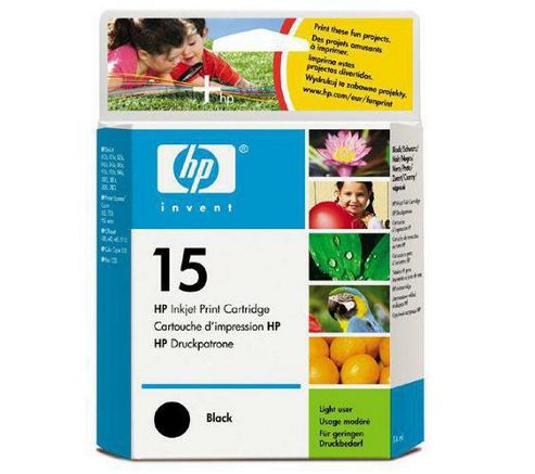 Image of Hp 15 Printer Ink Cartridge - Black