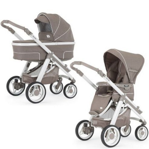 Image of Bebecar Hip Hop Urban Magic White Combi Pram (408)