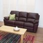 Furniture Link Monzano Three Seat Reclining Sofa in Chestnut - Chestnut
