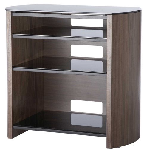 Image of Walnut Veneer Tv Stand For Screens Up To 37 Inch