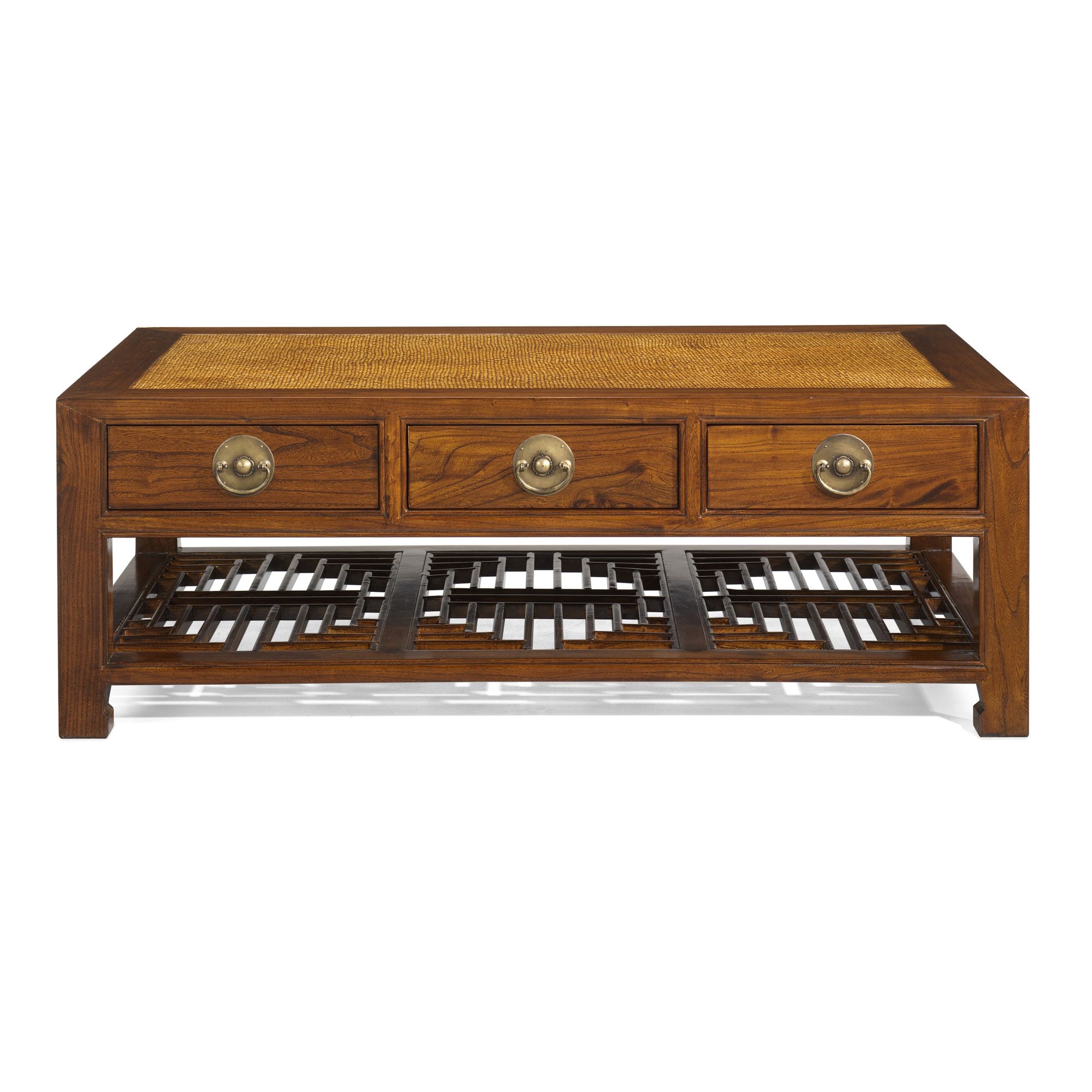Shimu Chinese Classical Carved Coffee Table - Warm Elm at Tesco Direct