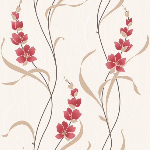 Image of Muriva Angelica Wallpaper - Red