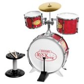 Bontempi 4 Pce  Drum Set Plus Stool