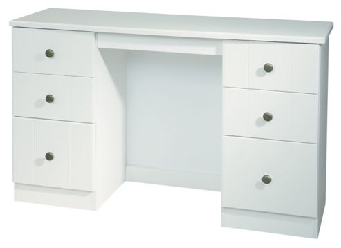 Image of Welcome Furniture Kingston Kneehole Dressing Table - Light Oak