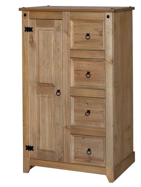 Image of Core Products Mx584 Pine 4 Drawer Tallboy