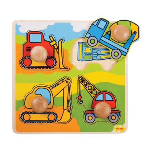 Image of Bigjigs Toys Bj518 My First Peg Puzzle Construction
