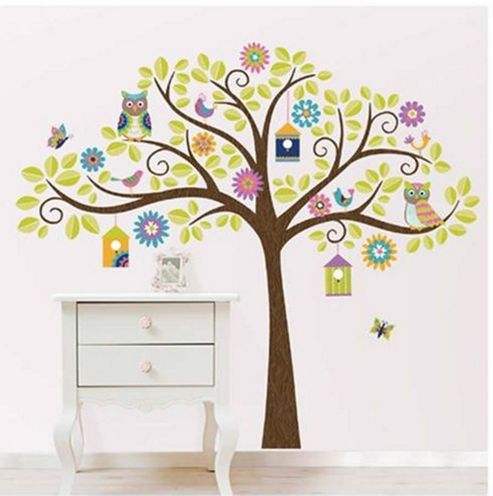 Image of Owl Tree Decal