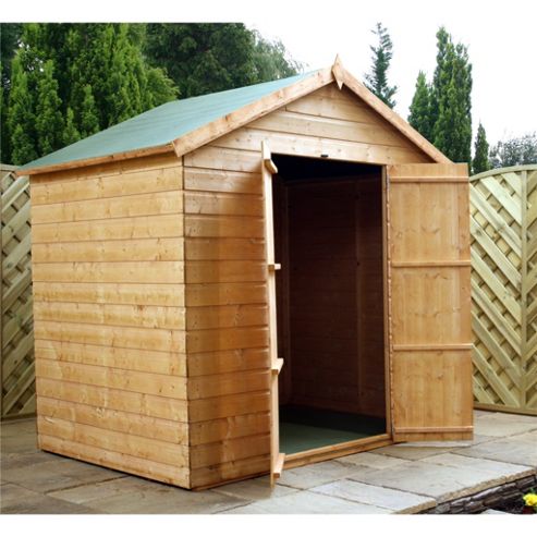  Apex Shed Garden Wooden Shed from our Wooden Sheds range - Tesco