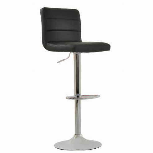 Image of Adriatic Brown Faux Leather Bar Stool