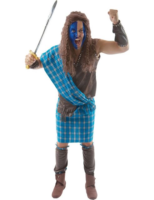 Image of Braveheart William Wallace Scottish Warrior Costume Extra Large