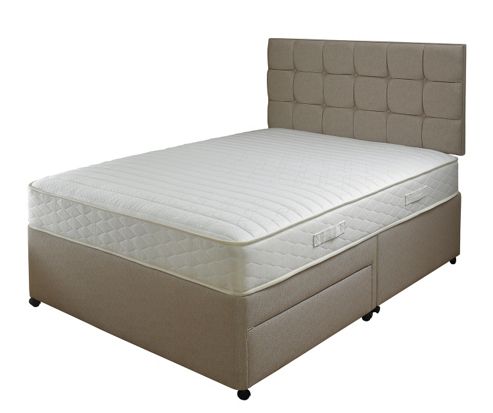 Image of Slumberland King Divan Bed- 700 Pocketflex, 4 Drawer, Mocha