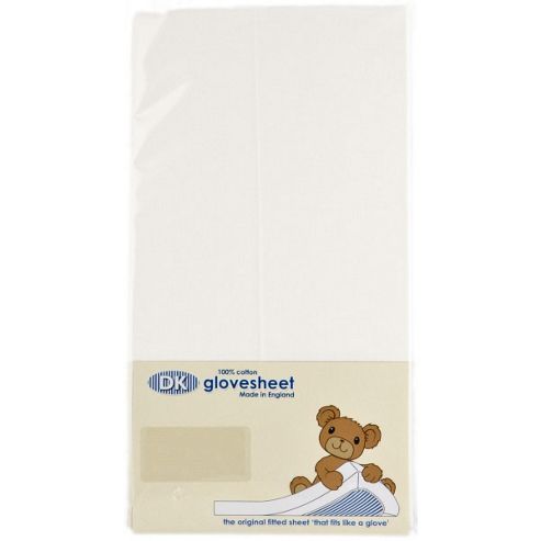 Image of Dk Coversheet Cot Bed Sheet (70x140cm) - White