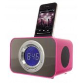 iPod Clock Radio Dock- Punk Pink
