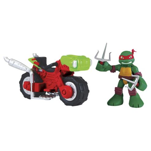 Image of Teenage Mutant Ninja Turtles Pre-cool Half Shell Raphael With Mini Cycle Figure
